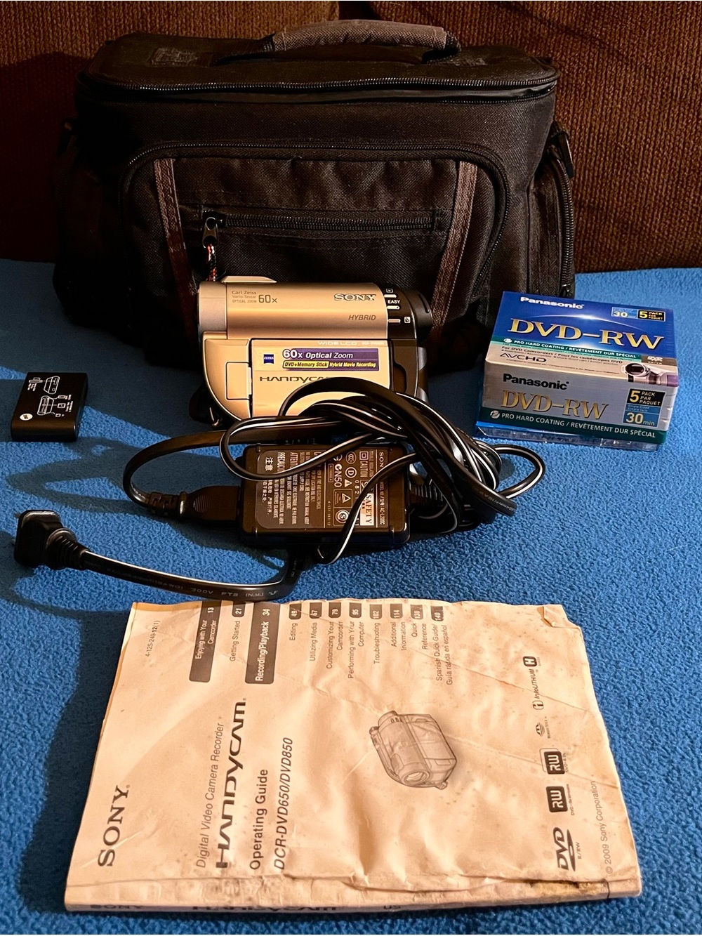 Sony DCR-DVD 650 Handycam with Accessories